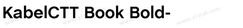 KabelCTT Book Bold字体转换